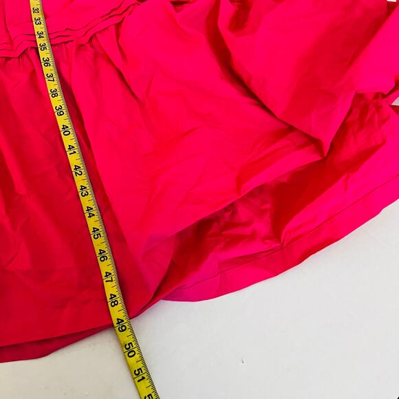 Ces Femme Tiered Short Puff Sleeve Maxi Dress Size M Medium Pink - Picture 6 of 7